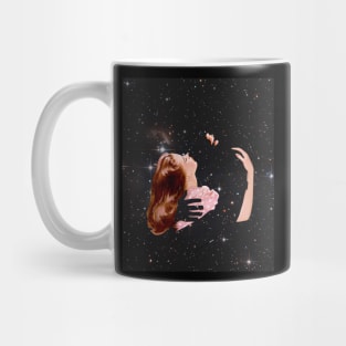 spacial love collage art Mug